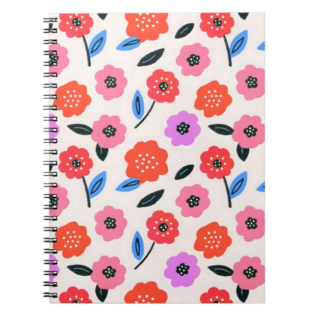 Han drawing flowers pattern notebook (Front)