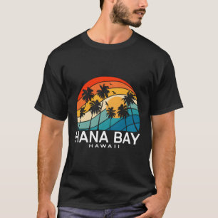 Hana Bay Hawaii Palm Tree Tropical Beach T-Shirt
