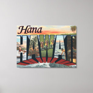 Hana, HawaiiLarge Letter ScenesHana, HI Canvas Print