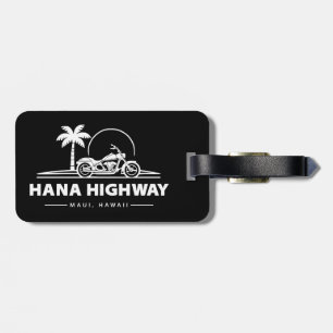 Hana Highway Maui Hawaii Motorcycle Luggage Tag