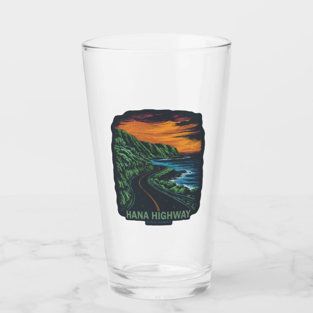 Hana Highway Maui Hawaii Vista Glass (Front)