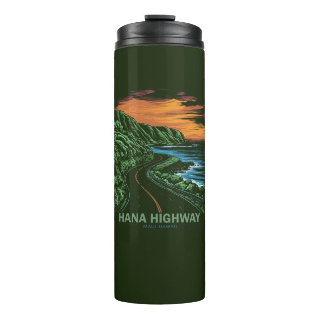 Hana Highway Maui Hawaii Vista Thermal Tumbler (Front)