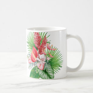 Hana Hou! (White) Hawaiian Flower arrangement Coffee Mug