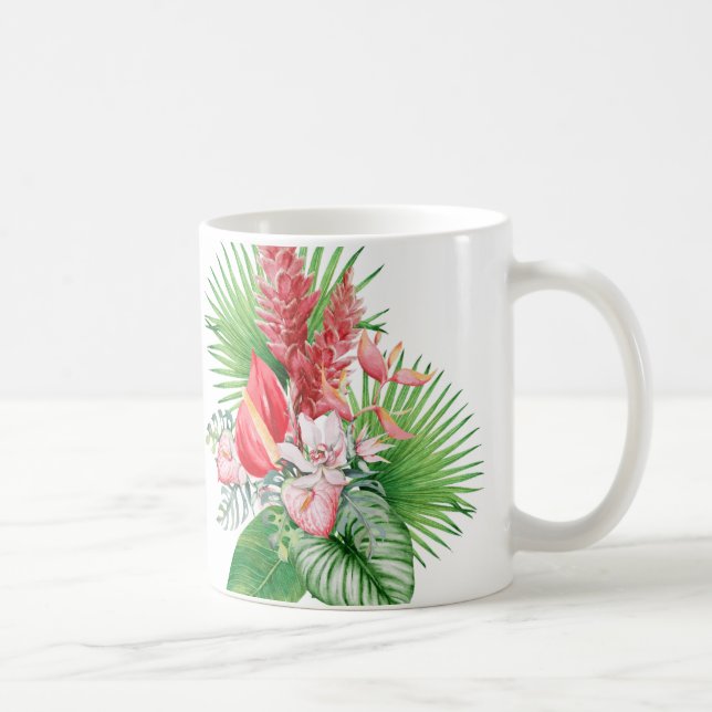 Hana Hou! (White) Hawaiian Flower arrangement  Coffee Mug (Right)