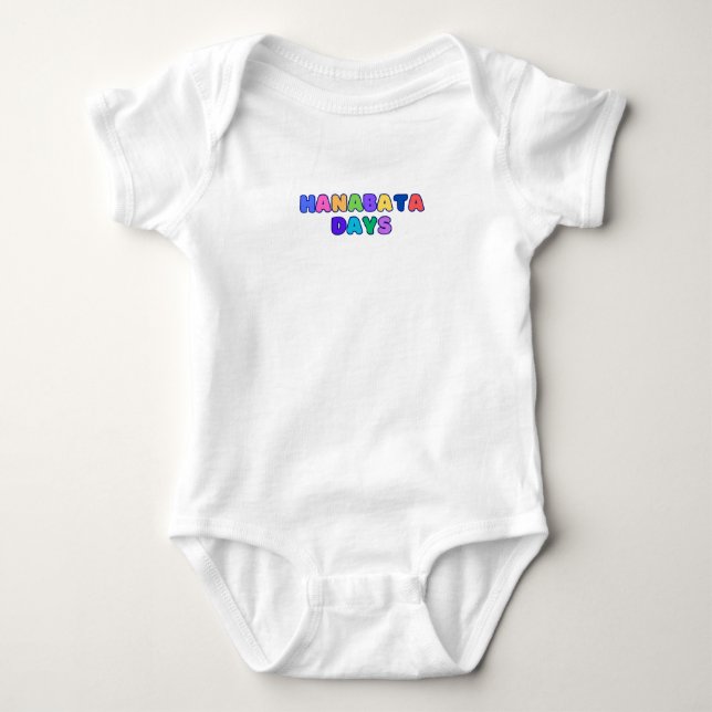 Hanabata Days Rainbow Colours Baby Bodysuit (Front)