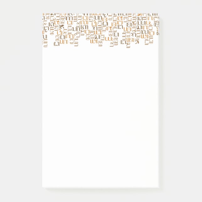 Hanacaraka Post-it Notes (Front)