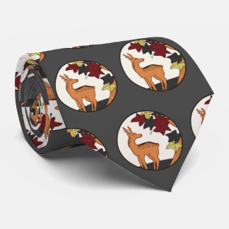 Hanafuda "Momiji-ni-shika" Tie