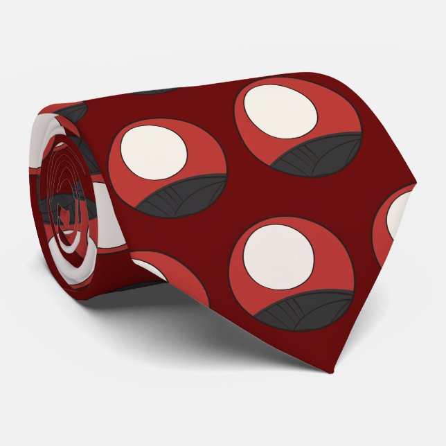 Hanafuda "Susuki-ni-tsuki" Tie (Rolled)