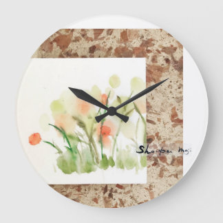 Hanahata Large Clock