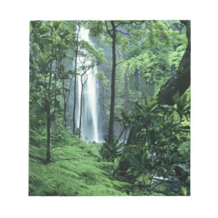 Hanakapiai Falls along the Na Pali Coast, Kauai, Notepad