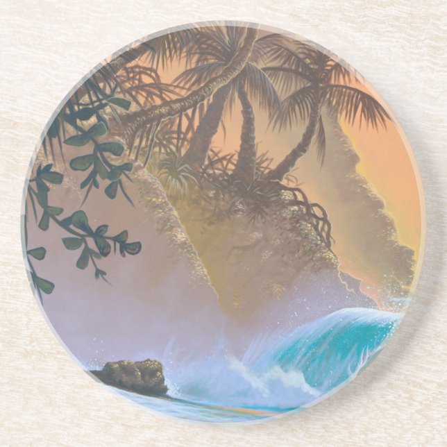 Hanalei Bay Beach Surf Coaster (Front)