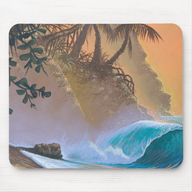 Hanalei Bay Beach Surf Mouse Mat (Front)