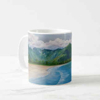 Hanalei Bay Hawaii Painting Coffee Mug
