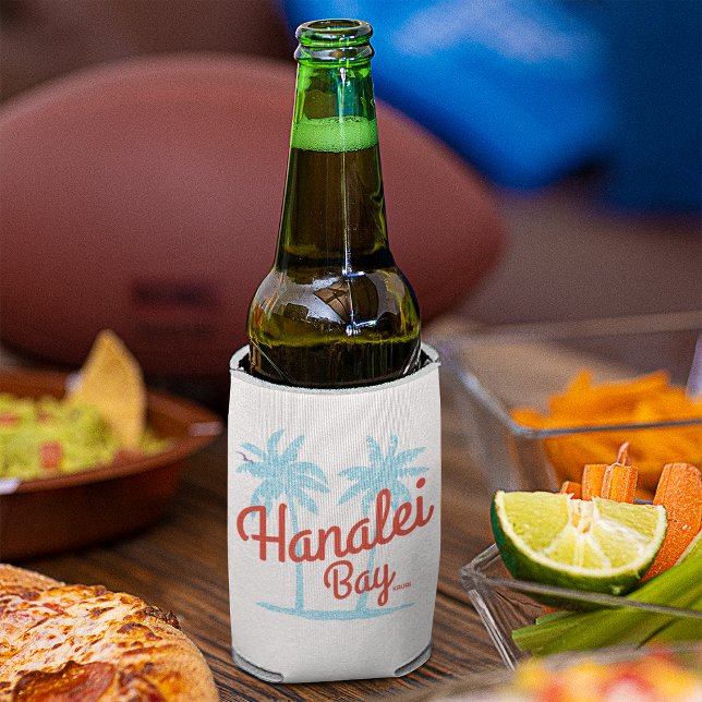 Hanalei Bay Island of Kauai, Hawaii Souvenir Can Cooler (Creator Uploaded)