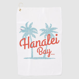 Hanalei Bay Island of Kauai, Hawaii Souvenir Golf Towel