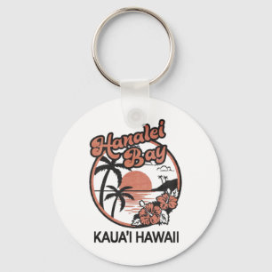 Hanalei Bay Kauai Hawaii Key Ring