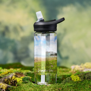 Hanalei Bay, Kauai Hawaii Morning Glory Flowers Water Bottle