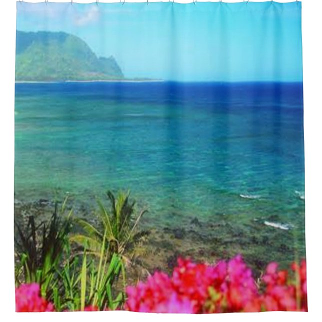 Hanalei Bay Kauai Hawaii Shower Curtain (Front)
