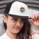 Hanalei Bay Kauai Vintage Beach Sunset Trucker Hat<br><div class="desc">Your favourite place on earth. Any day can be a beach day. Your vacation starts now.</div>
