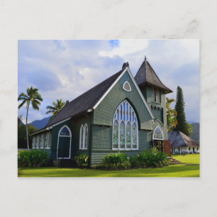Hanalei Church, Kauai, Hawaii Postcard