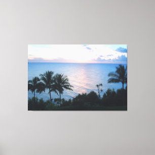 HANALEI HAWAII SUNSET CANVASS PRINT