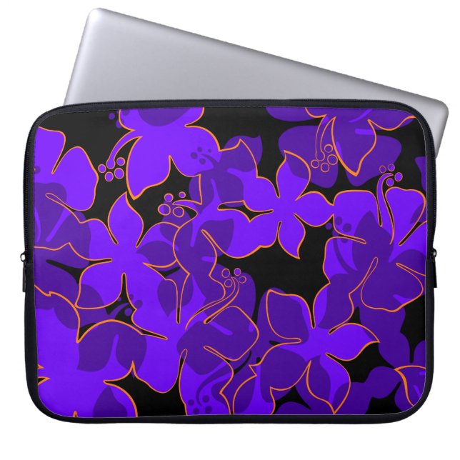 Hanalei Hawaiian Floral Neoprene Wetsuit Laptop Sleeve (Front)