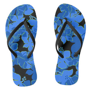 Hanalei Hawaiian Hibiscus Camo Floral Flip Flops
