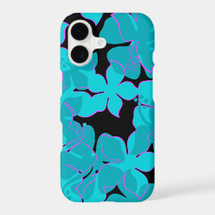 Hanalei Hawaiian Hibiscus Floral Teal