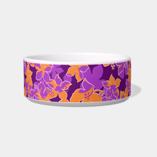 Hanalei Hawaiian Hibiscus Pet Bowls