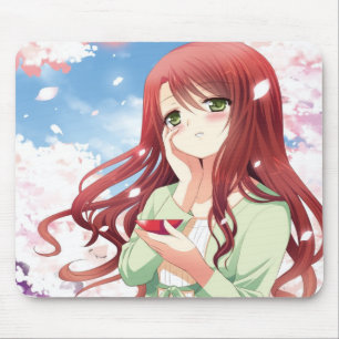 Hanami Anime Girl Mousepad