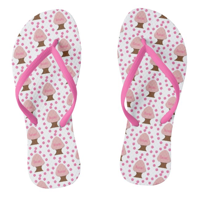Hanami Japanese Cherry Tree Flip Flops (Footbed)