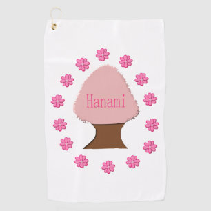 Hanami Japanese Cherry Tree Golf Towel