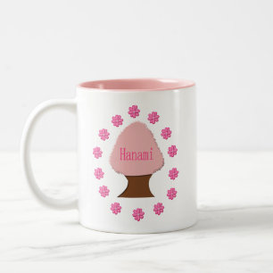 Hanami Japanese Cherry Tree Two-Tone Coffee Mug