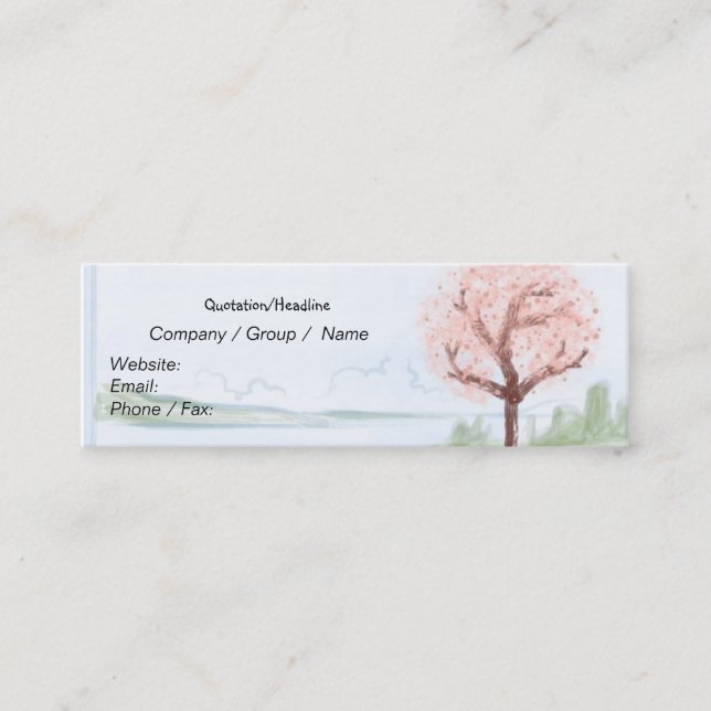 Hanami Skinny Business Card (Front)