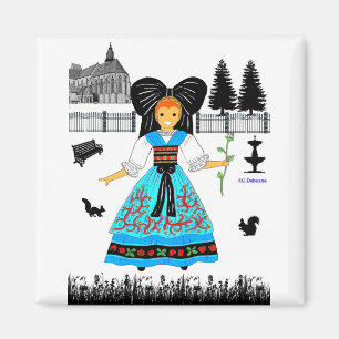 Hanau, Alsace, France Magnet