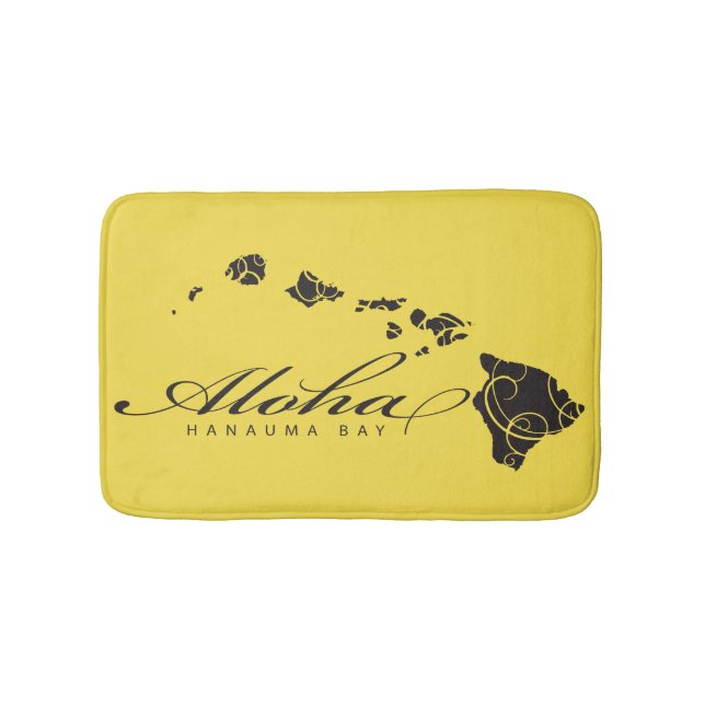 Hanauma Bay Hawaii Aloha Bath Mat (Front)