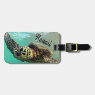 Hanauma Bay - Hawaii Green Sea Turtles Luggage Tag