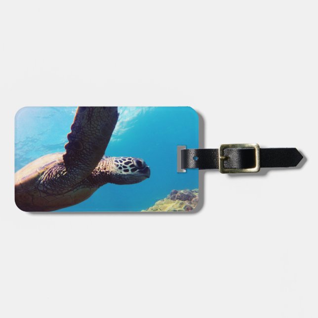 Hanauma Bay - Hawaii Green Sea Turtles Luggage Tag (Front Horizontal)