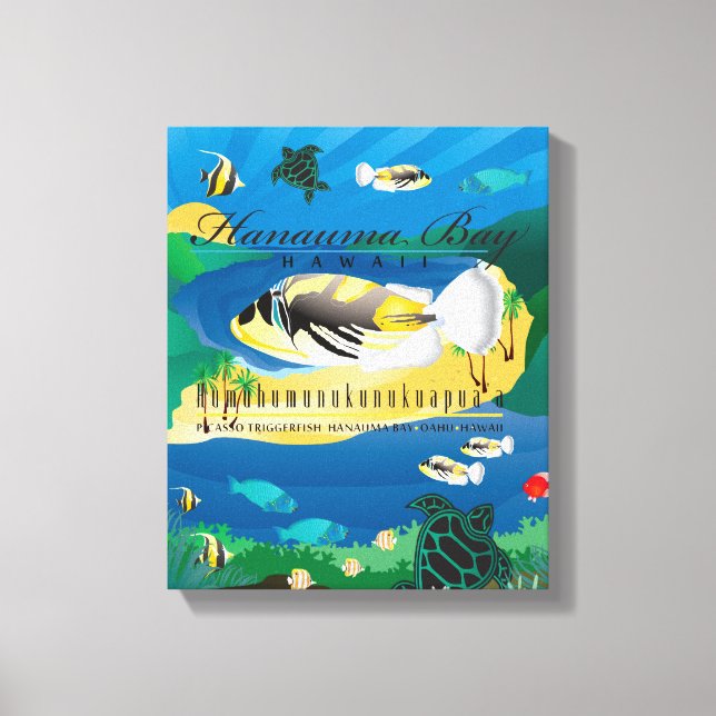 Hanauma Bay Hawaii - Humuhumunukunukuapua’a Canvas Print (Front)