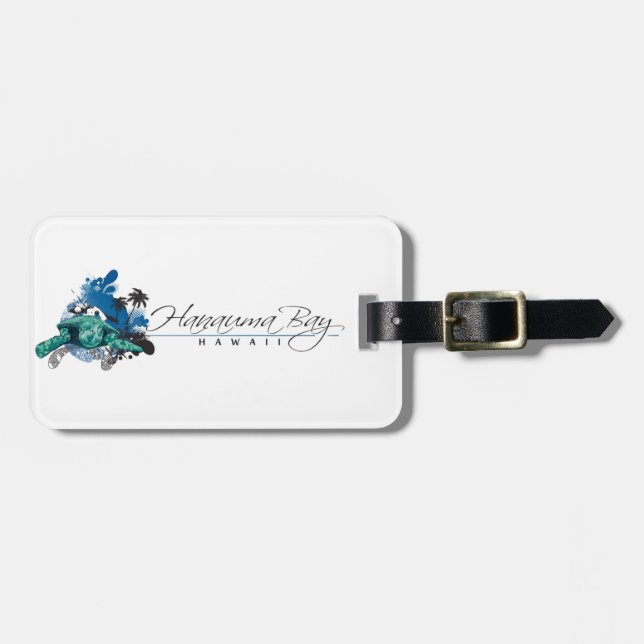 Hanauma Bay Hawaii Luggage Tag (Front Horizontal)