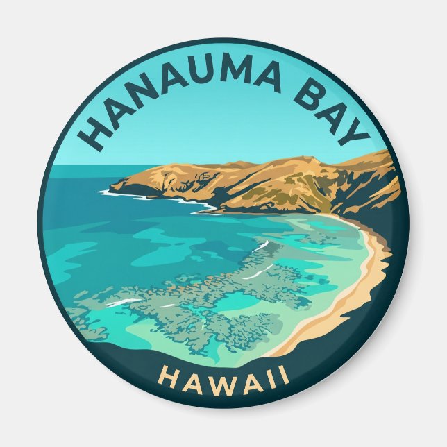Hanauma Bay Hawaii Magnet (Front)