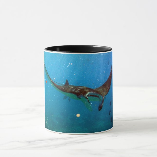 Hanauma Bay Hawaii Manta Ray Mug (Center)