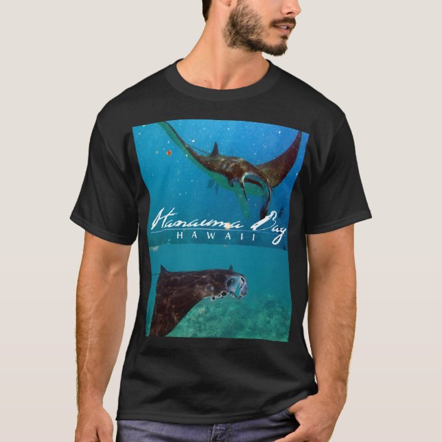 Hanauma Bay Hawaii Manta Ray T-Shirt (Front)
