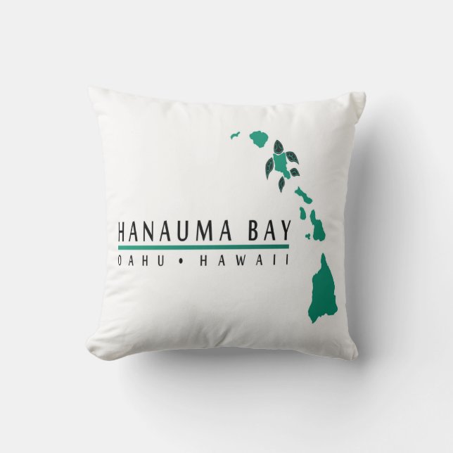 Hanauma Bay Hawaii Pillow (Front)