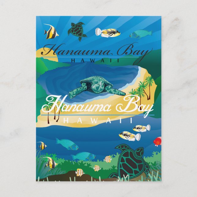 Hanauma Bay Hawaii Postcard (Front)