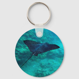 Hanauma Bay Hawaii Spotted Eagle Ray Key Ring