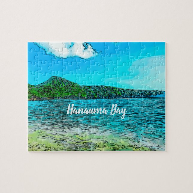 Hanauma Bay Hawaii Tropical Jigsaw Puzzle (Horizontal)