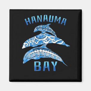 Hanauma Bay Hawaii Vacation Tribal Dolphins Magnet