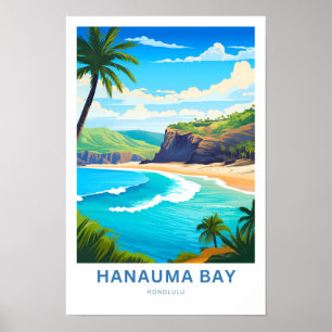 Hanauma Bay Honolulu Travel Print