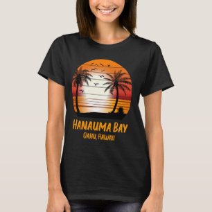 Hanauma Bay Oahu Hawaii Vintage Sunset Retro Summe T-Shirt